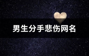 qq男生伤感网名,情感抒发与内心独白”